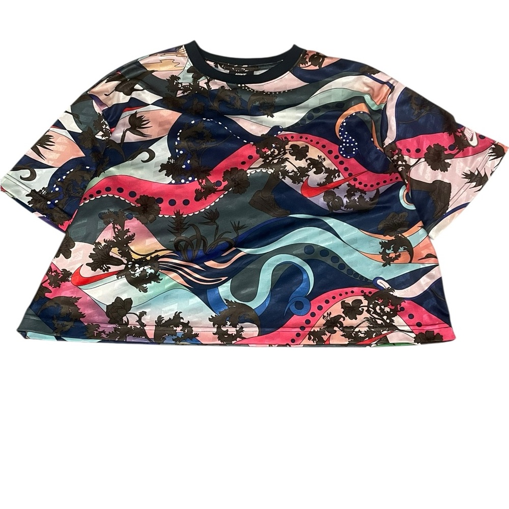 Nike Sports streetwear Icon Clash colorful all over print Short Sleeve Jersey L - Picture 3 of 4